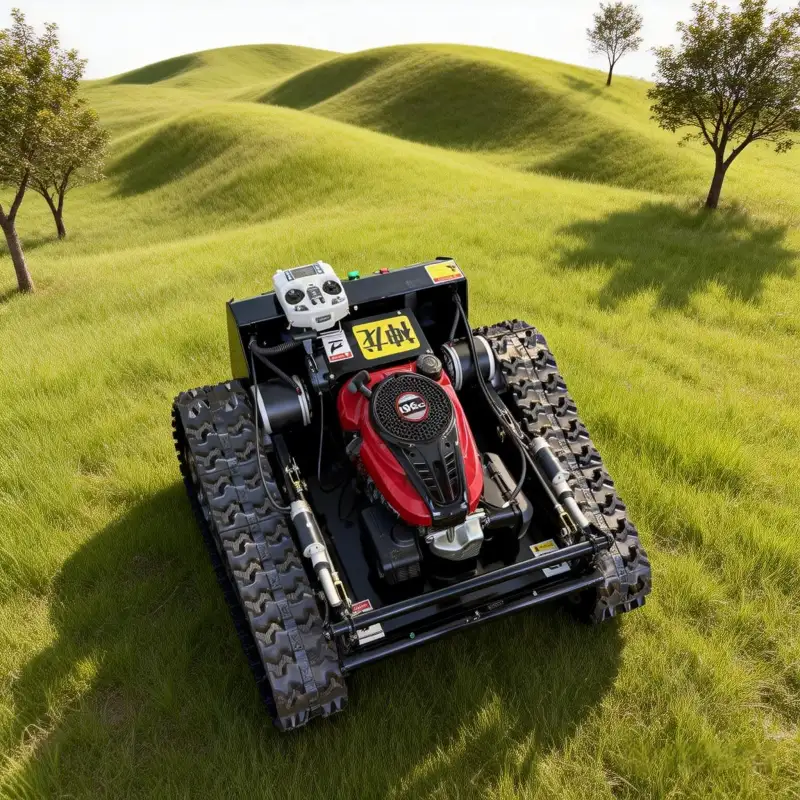 Robotic Lawn Mower2_1 SN-550J Remote-Controlled Tracked Lawn Mower